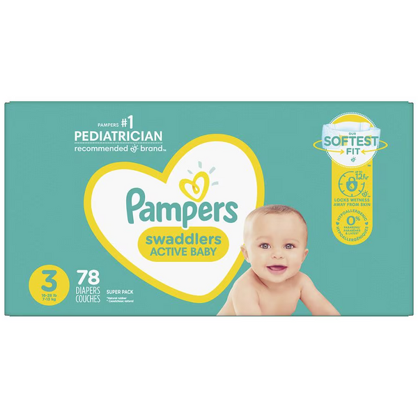 Pampers Swaddler-Diapers Size 3