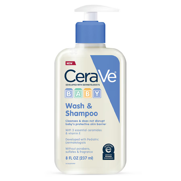 CeraVe-Baby Wash and Shampoo for Tear-Free Baby Bath Time