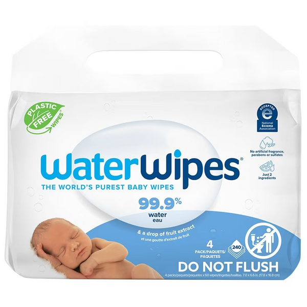 WaterWipes-Plastic-Free Original Baby Wipes, Hypoallergenic for Sensitive Skin Unscented