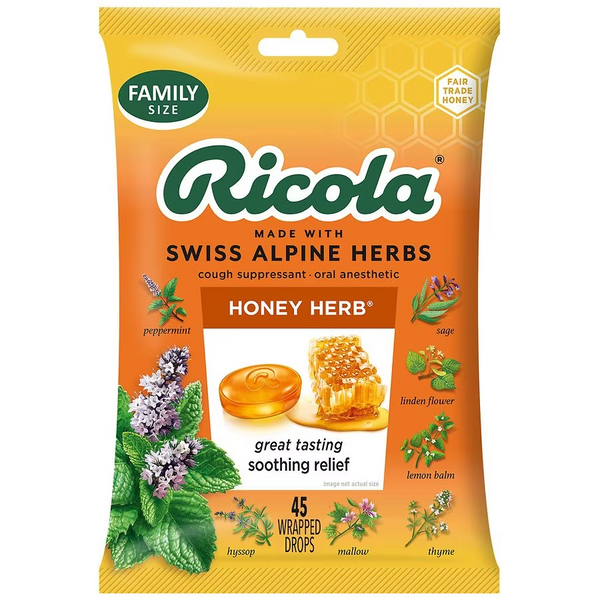 Ricola Cough Drops Honey Herb