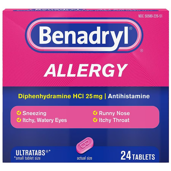 Benadryl Allergy Ultratabs (Actual Item May Vary)