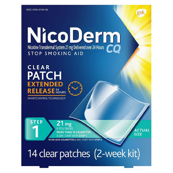 NicoDerm-Step 1, Nicotine Patches to Stop Smoking