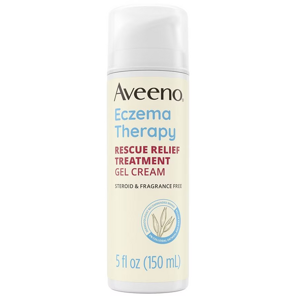 Aveeno-Eczema Therapy Rescue Relief Treatment Gel Cream Fragrance-Free