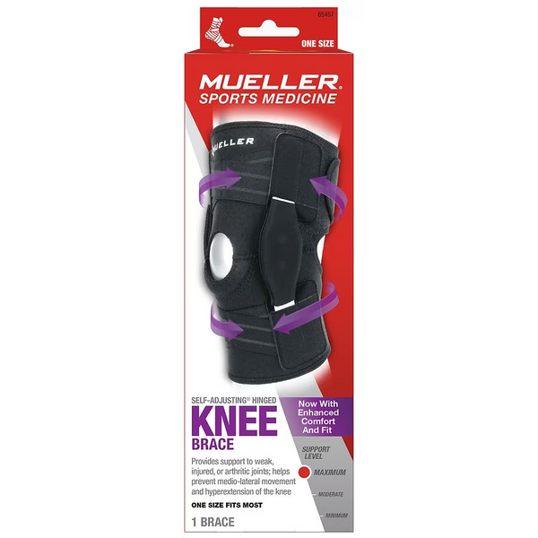 Mueller-Adjustable Hinged Knee Brace, Model 6455 One Size