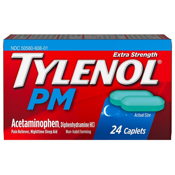 Tylenol-PM Extra Strength Pain Reliever & Sleep Aid Caplets