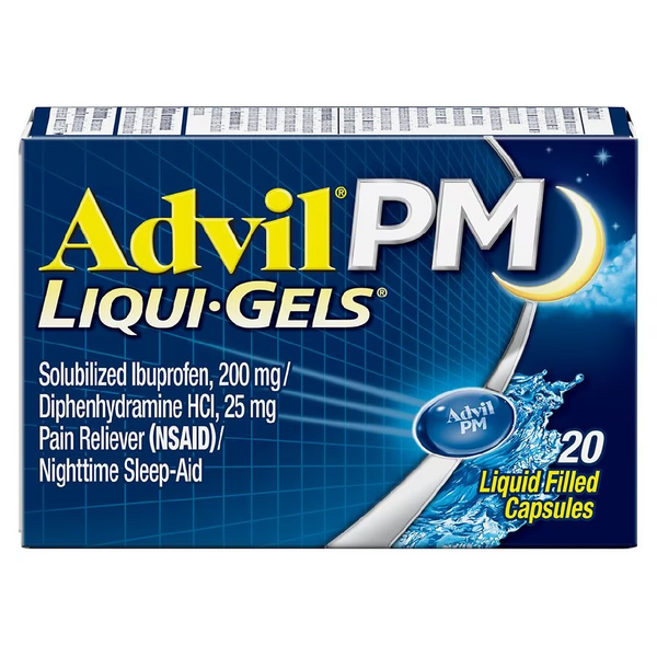 Advil PM-Liqui-Gels Pain Reliever & Nighttime Sleep Aid